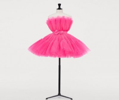 Hot Pink Tulle Cocktail Prom Gown Dresses Short Puffy A Line Cute Homecoming Formal Party Dress with Sash Robe de soiree