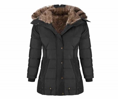 Women's Winter Jacket Womens Winter Lapel Button Long Trench Coat Jacket Ladies Overcoat Outwear